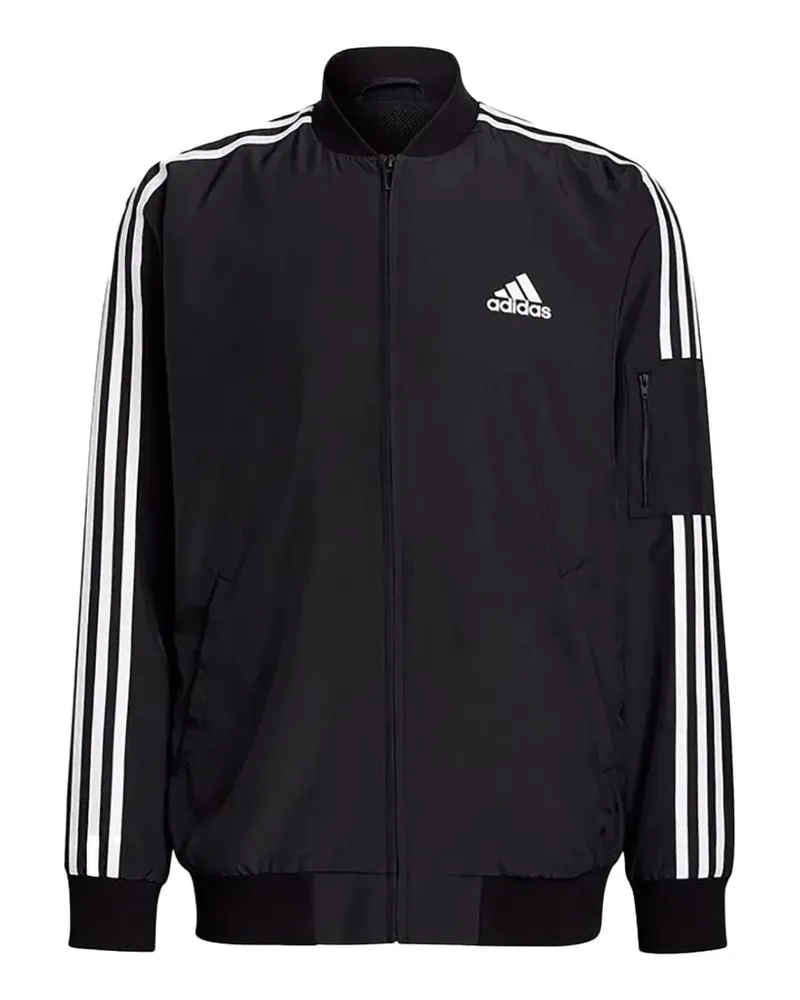 adidas Essentials Woven 3-Stripes Jacke - Schwarz Schwarz