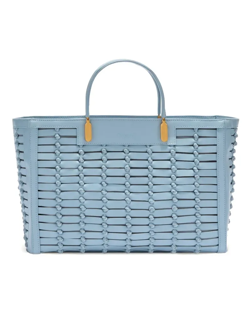 Genny Shopper mit Knotendetail - Blau Blau