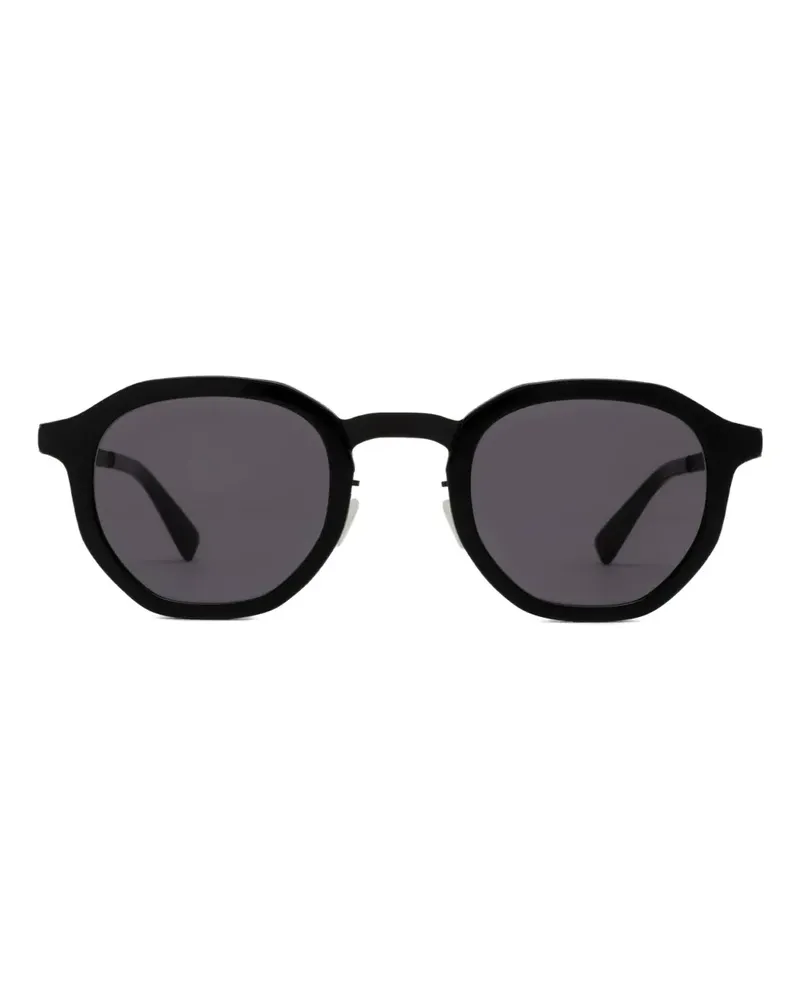 Mykita Sonnenbrille mit geometrischem Gestell - Schwarz Schwarz