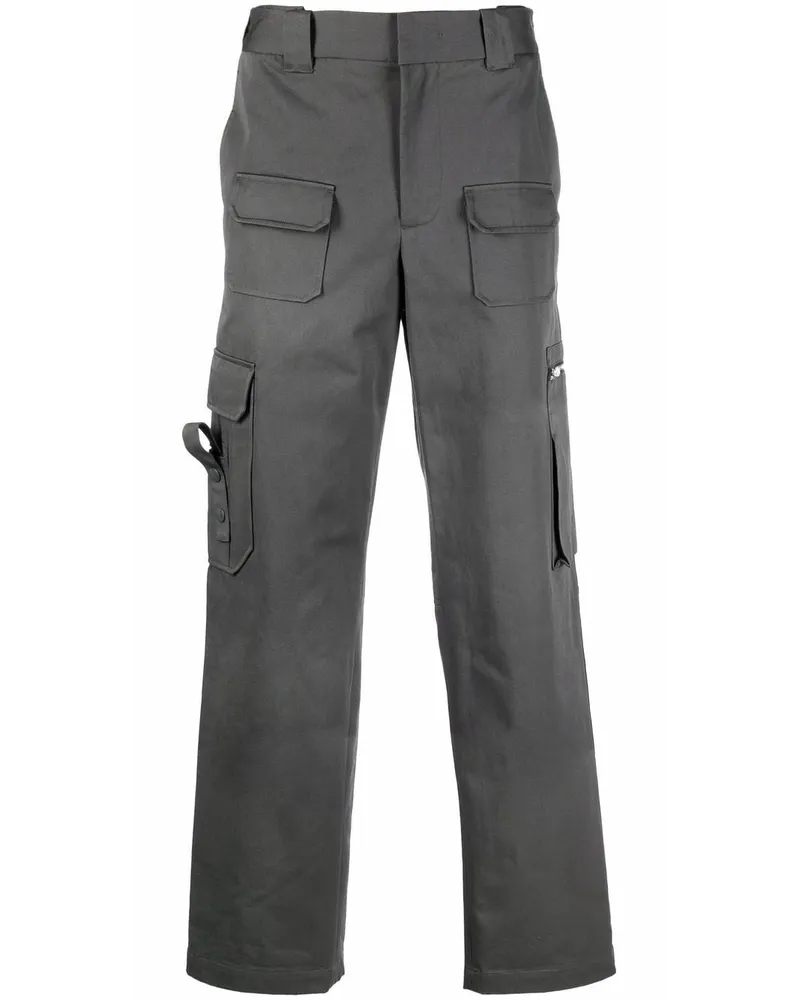 Helmut Lang Hose mit geradem Bein Grau