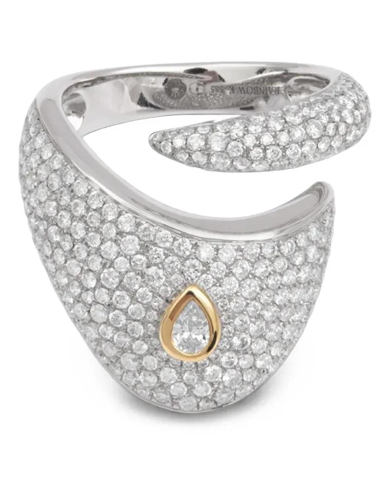 Rainbow K Dune diamond ring - Silber Silber