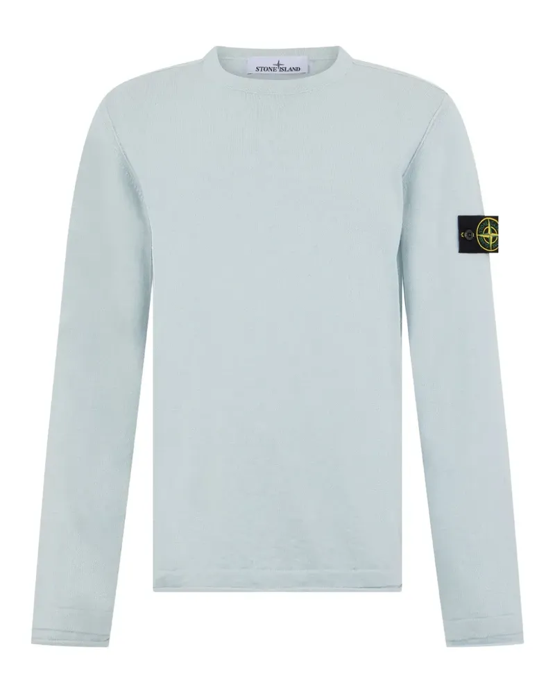 Stone Island logo-patch sweater - Blau Blau