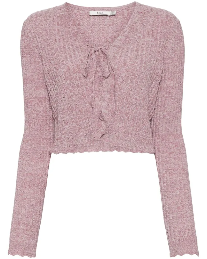 b+ab Cropped-Cardigan - Rosa Rosa
