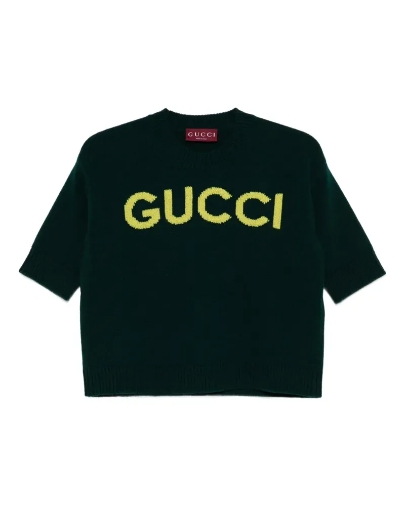 Gucci Pullover mit Logo - Grün Grün