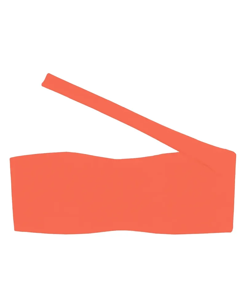 JADE SWIM Halo one-shoulder bikini top - Orange Orange