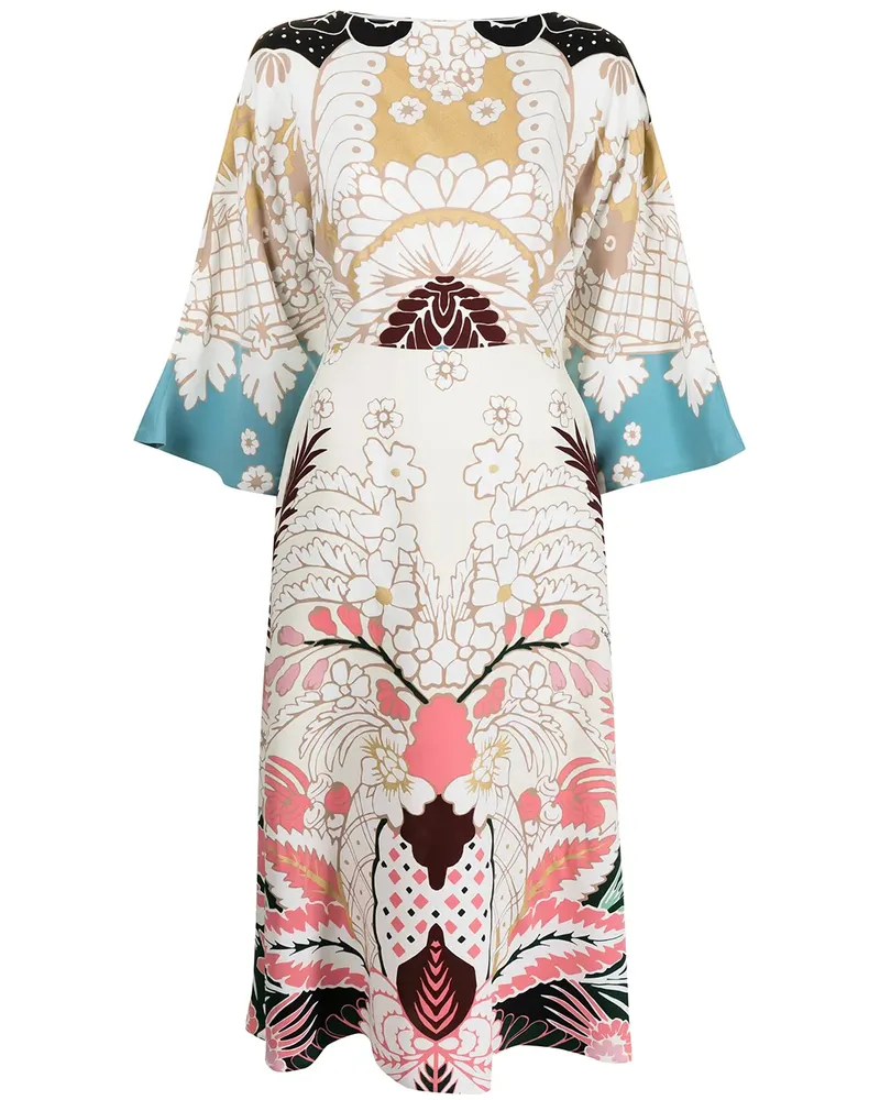 Valentino Garavani Cady Kleid mit Print - Braun Braun