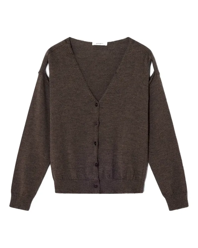 GIMAGUAS Coucou shoulder cutouts cardigan - Braun Braun