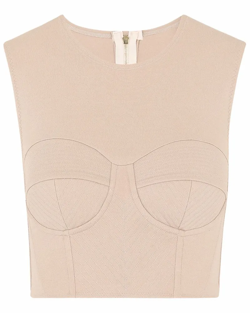 Dolce & Gabbana Ärmellose Corsage - Nude Nude