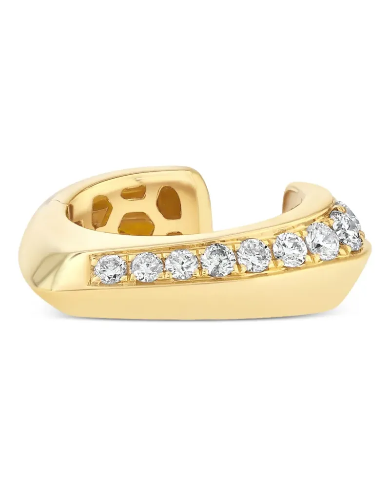 Lizzie Mandler 18kt Diamond Knife Edge Gelbgoldohrring Gold