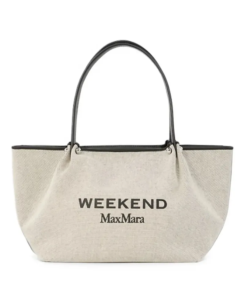 Max Mara Pasticcino Tote Bag mit Logo - Nude Nude