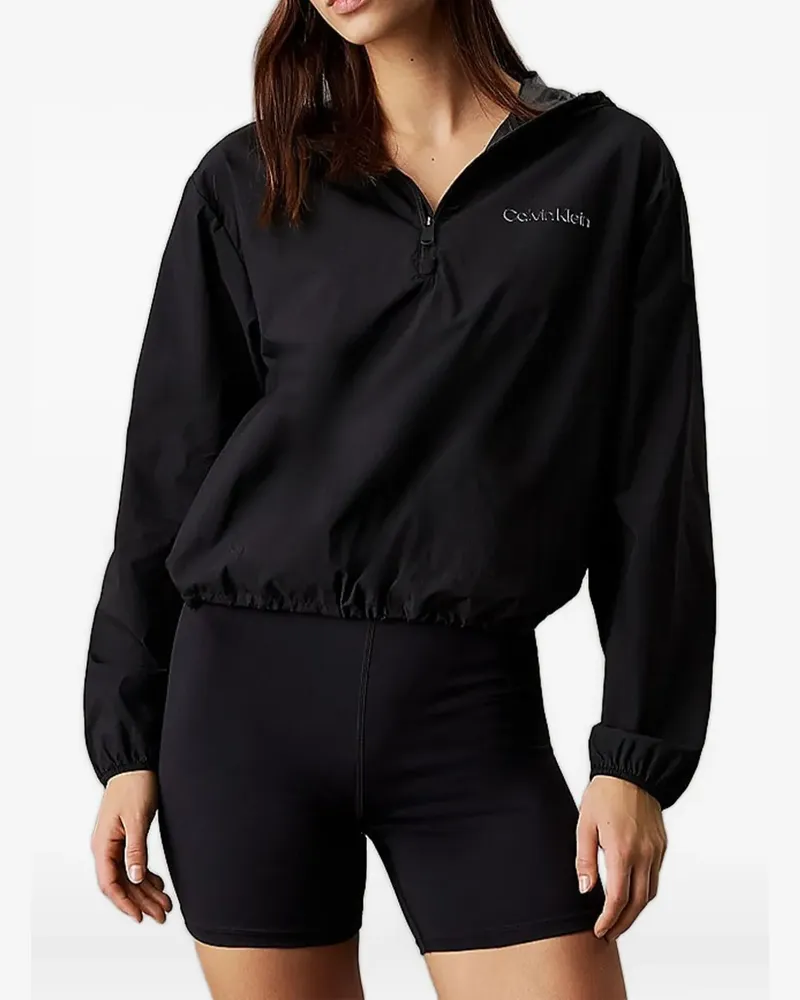 Calvin Klein Hoodie mit Logo-Patch - Schwarz Schwarz