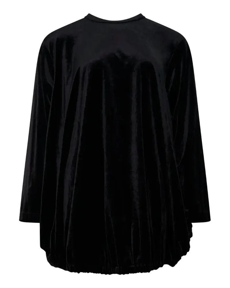 Comme des Garçons layered gathered T-shirt - Schwarz Schwarz