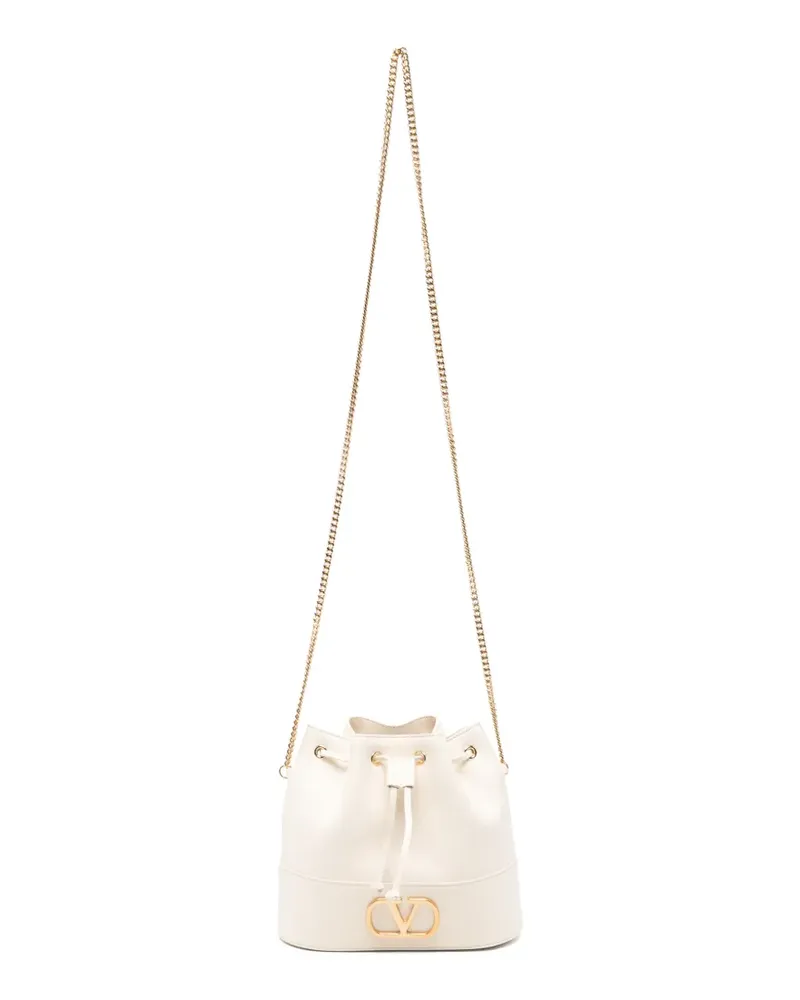 Valentino Garavani VLogo Signature drawstring bucket bag - Nude Nude
