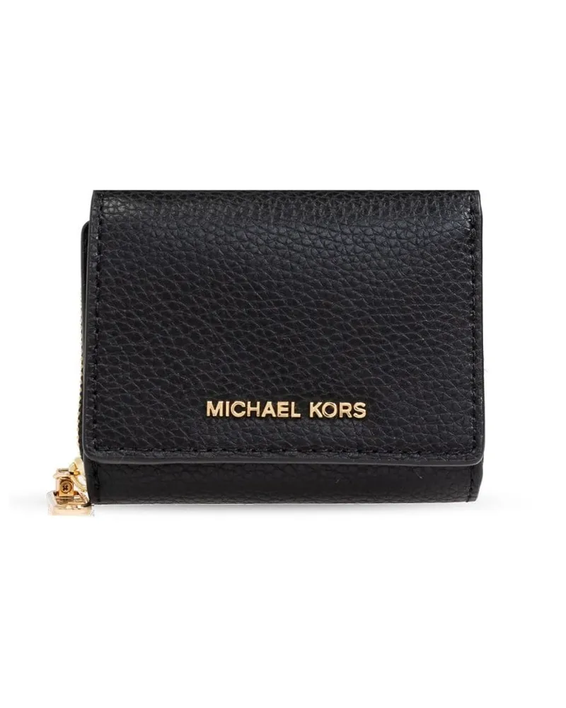 Michael Kors Kleines Empire Portemonnaie mit Klappe - Schwarz Schwarz