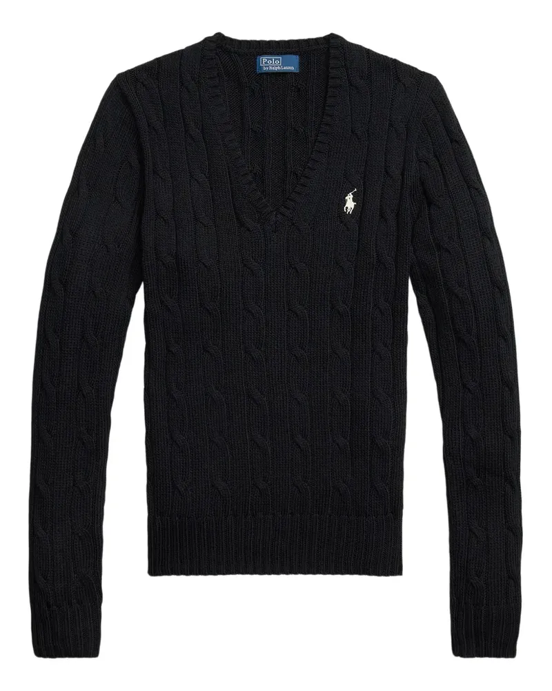 Ralph Lauren Pullover mit Zopfmuster - Schwarz Schwarz