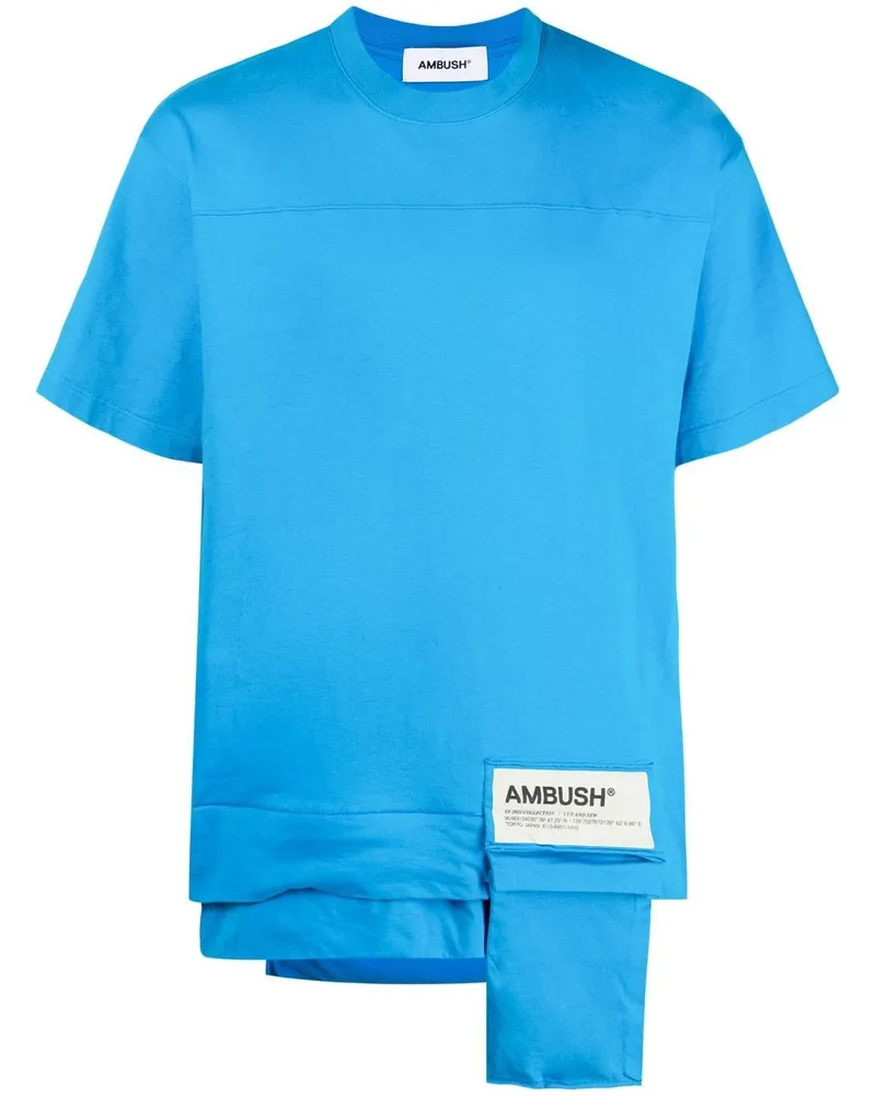 AMBUSH T-Shirt mit Tasche - Blau Blau