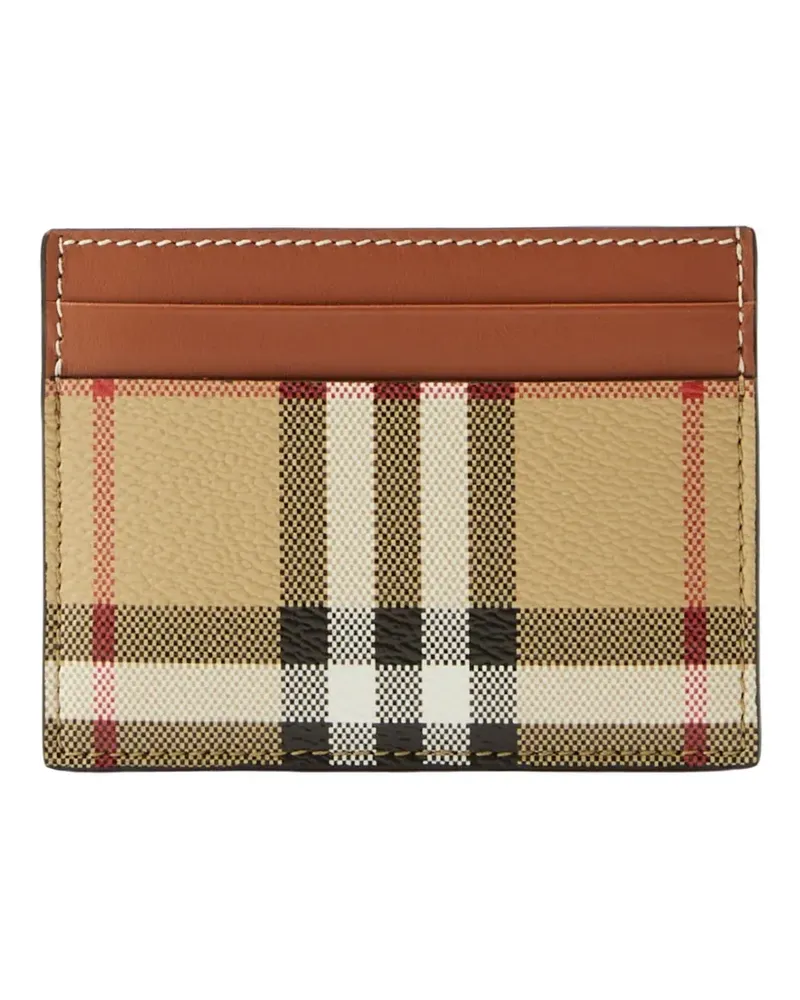 Burberry Kartenetui mit Vintage-Check - Nude Nude