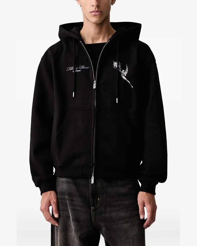 Filling Pieces Trophy Kapuzenjacke mit grafischem Print - Schwarz Schwarz