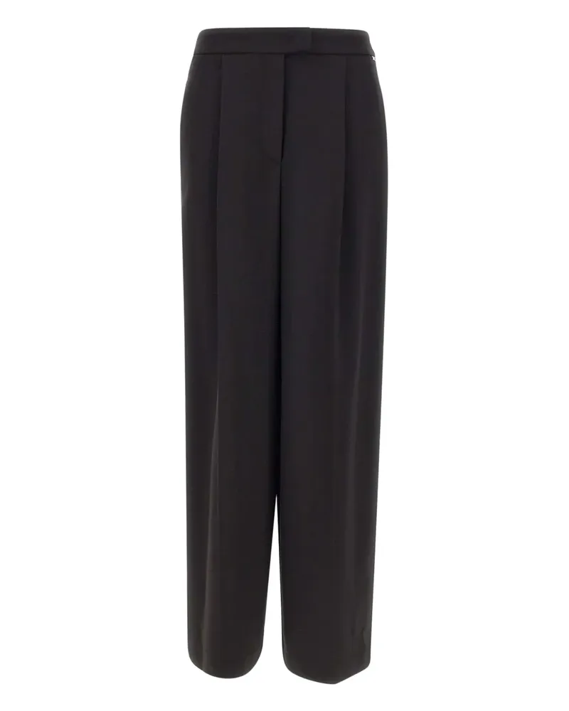 Kaos Hose mit Falten - Schwarz Schwarz