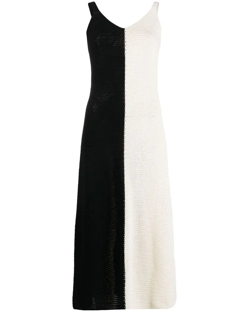 Zimmermann Häkelkleid in Colour-Block-Optik - Schwarz Schwarz