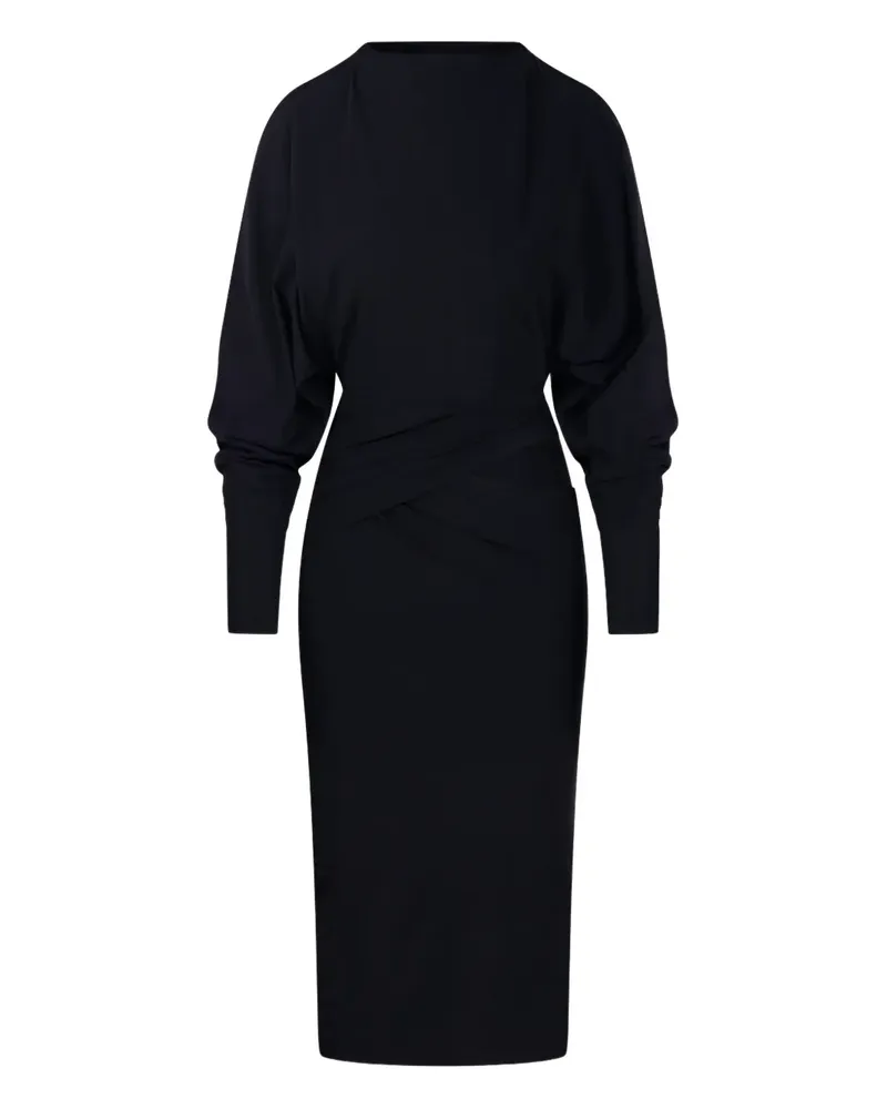 Amazuìn Karen twisted dress - Schwarz Schwarz