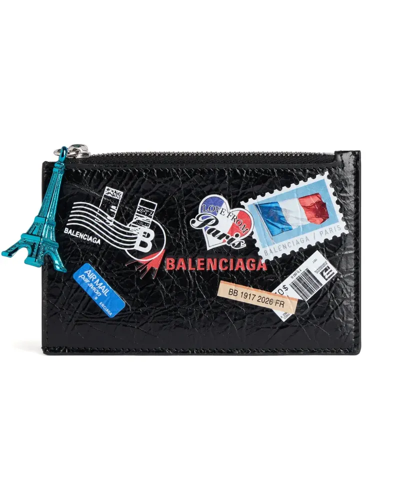 Balenciaga leather cardholder - Schwarz Schwarz