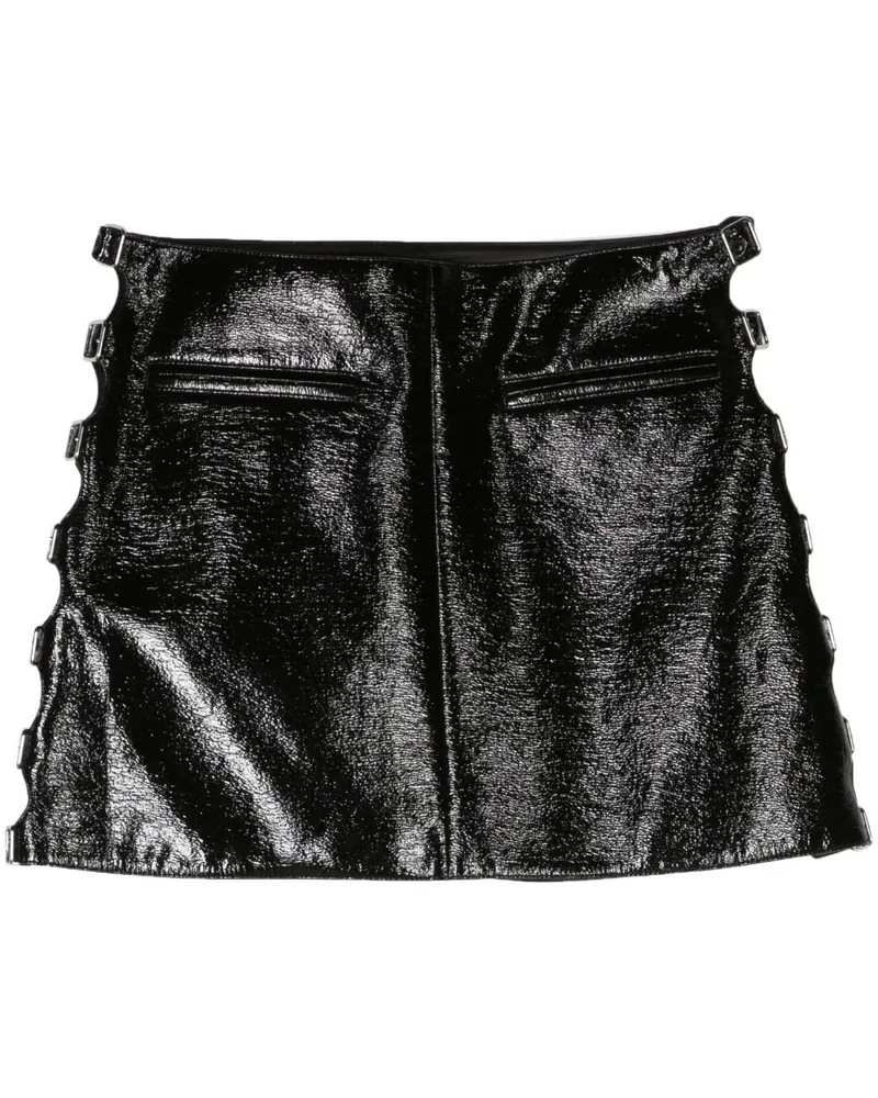 Courrèges Multi Sangle Minirock - Schwarz Schwarz