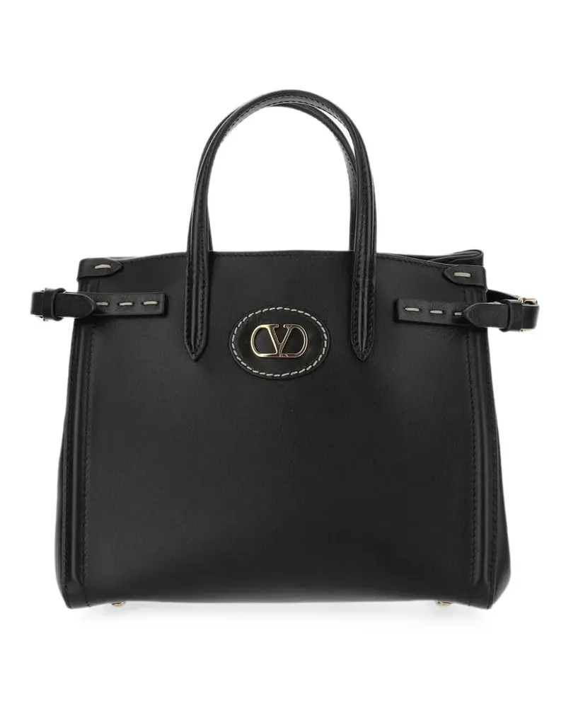 Valentino Garavani VLogo Tote Bag mit Schnalle - Schwarz Schwarz