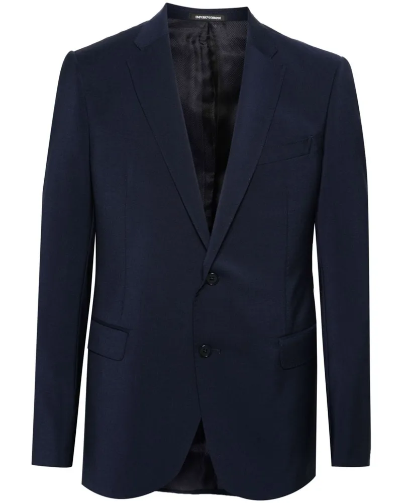 Emporio Armani Einreihiges Sakko - Blau Blau