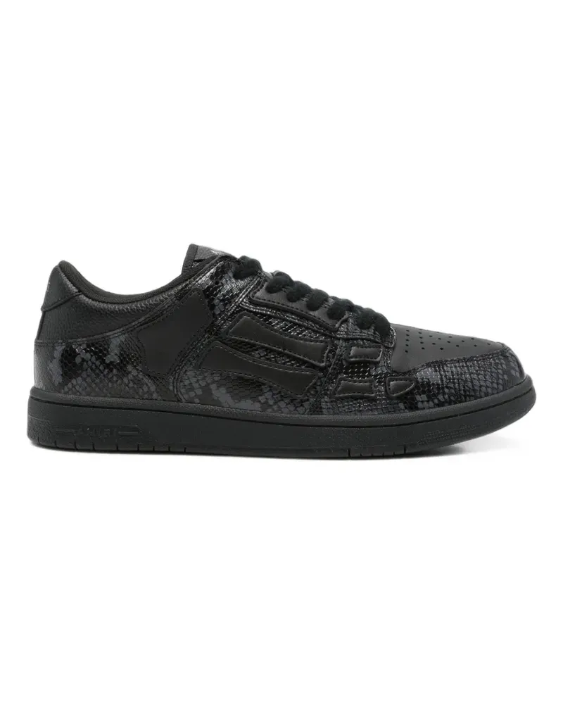 Amiri Skeltop snakeskin-effect sneakers - Schwarz Schwarz