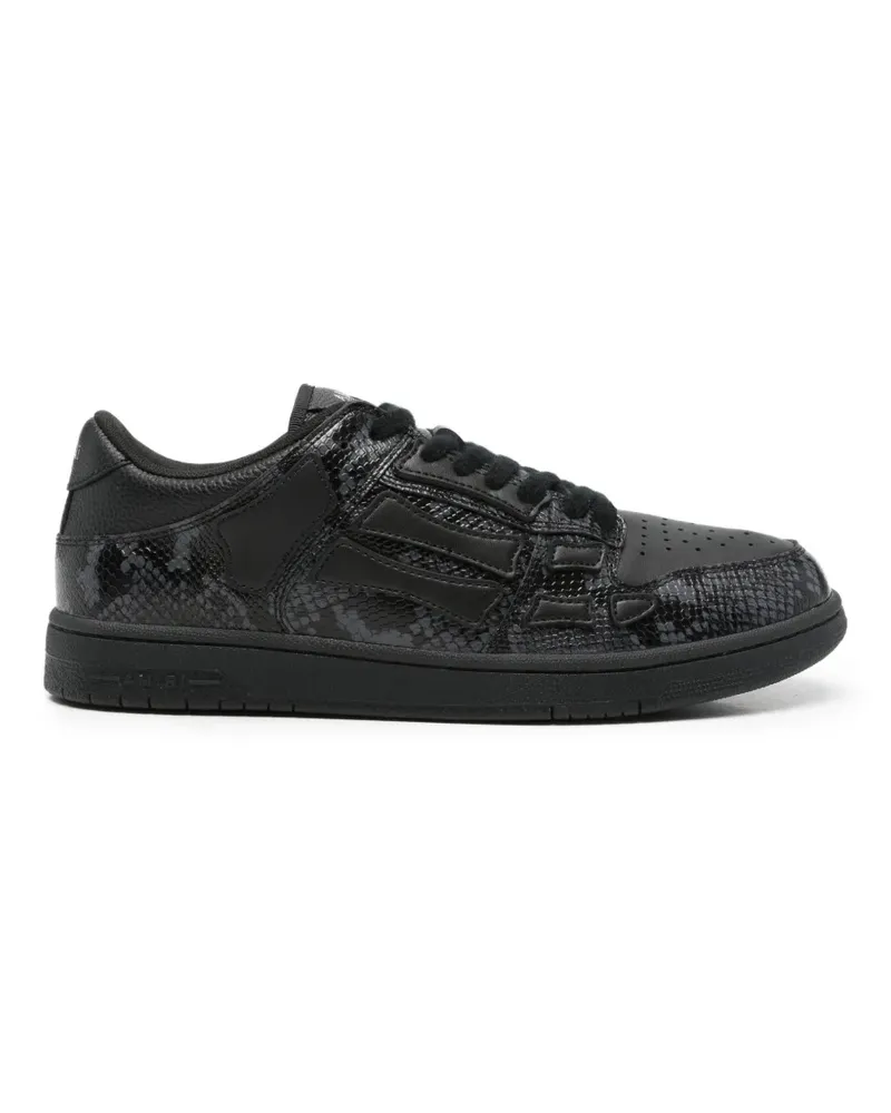 Amiri Skeltop snakeskin-effect sneakers - Schwarz Schwarz