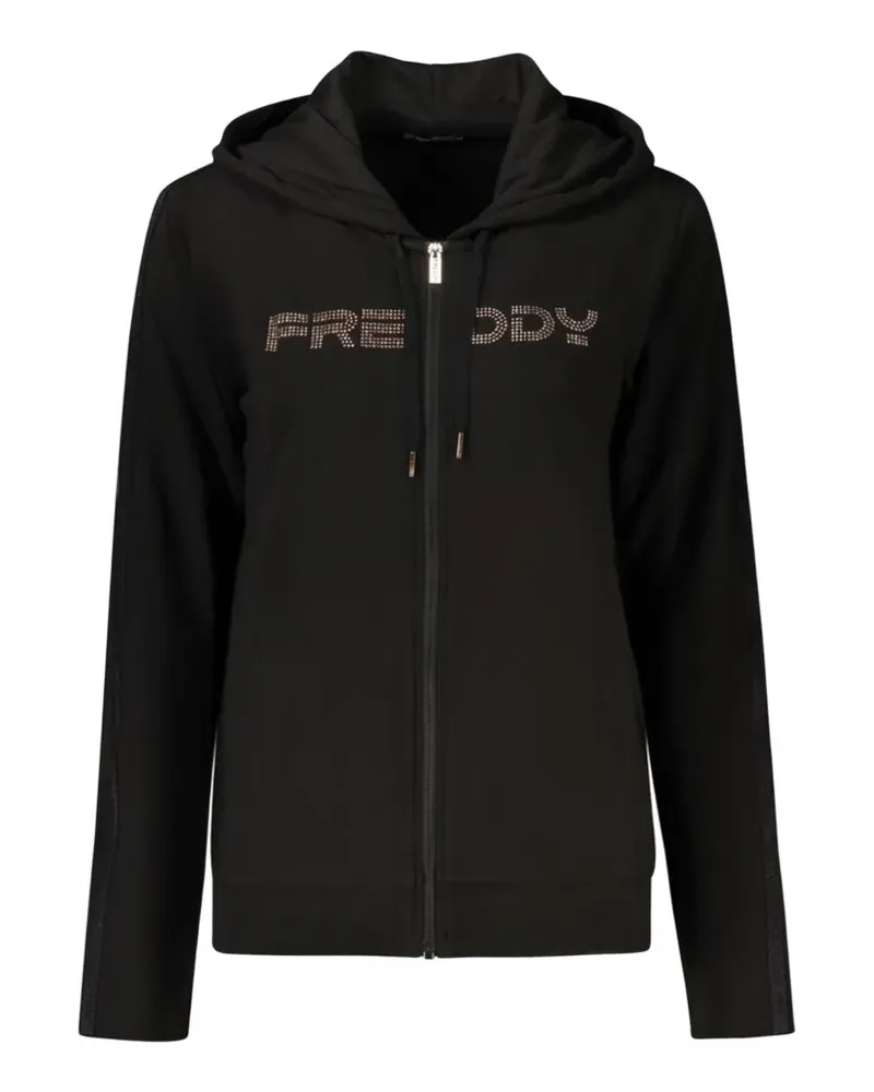 Freddy rhinestone-embellished zip-up hoodie - Schwarz Schwarz