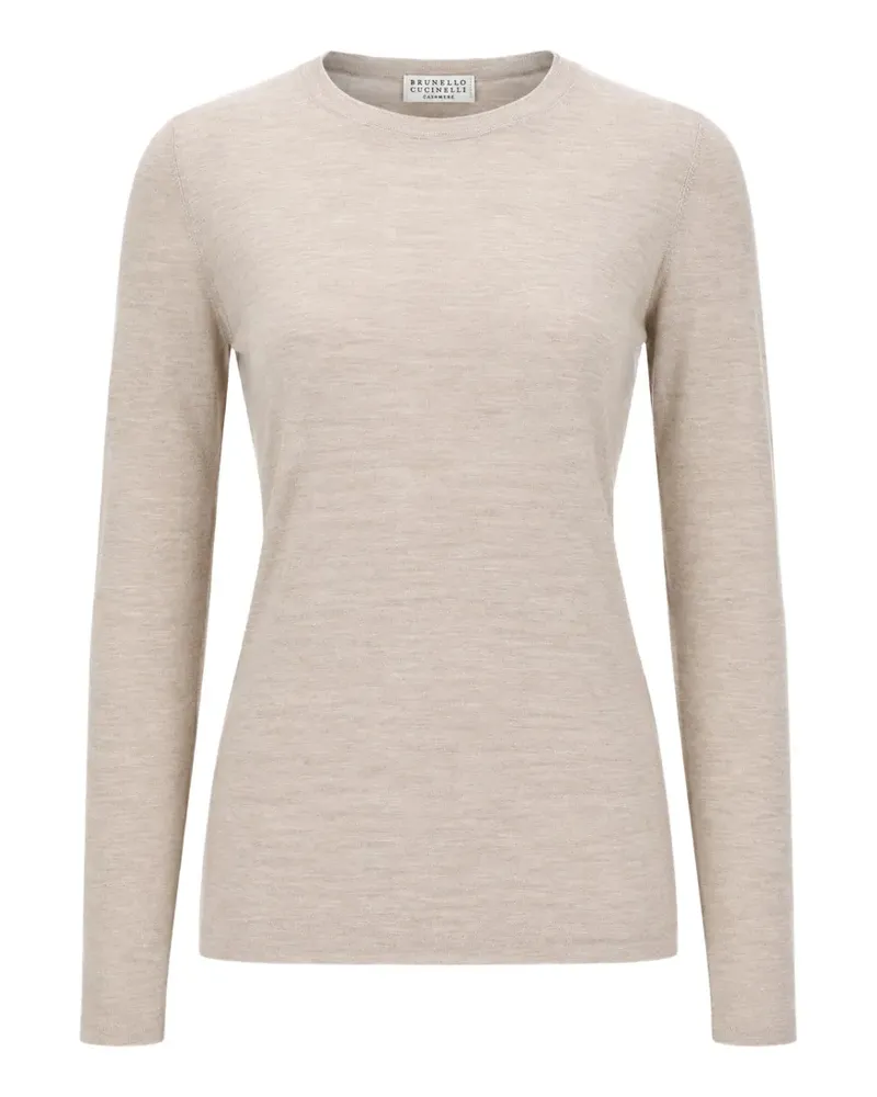 Brunello Cucinelli Fein gestrickter Pullover - Nude Nude