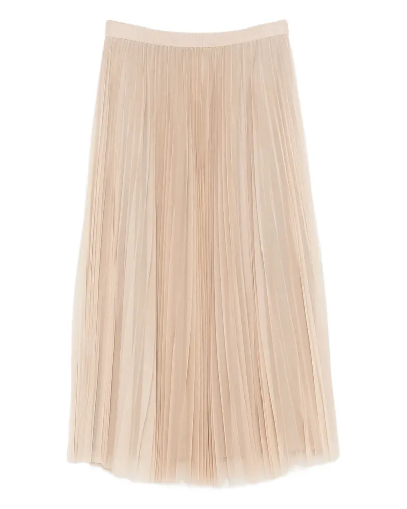 Fabiana Filippi pleated tulle skirt - Nude Nude