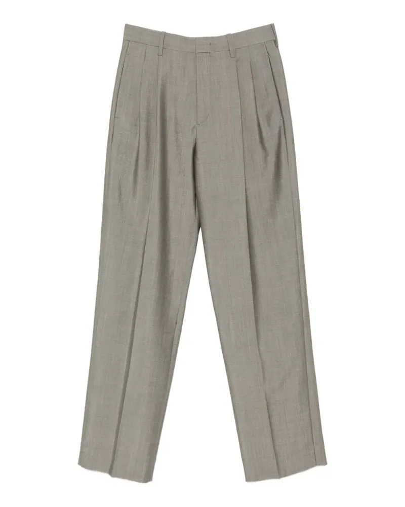 Victoria Beckham Hose mit Bundfalten - Grau Grau