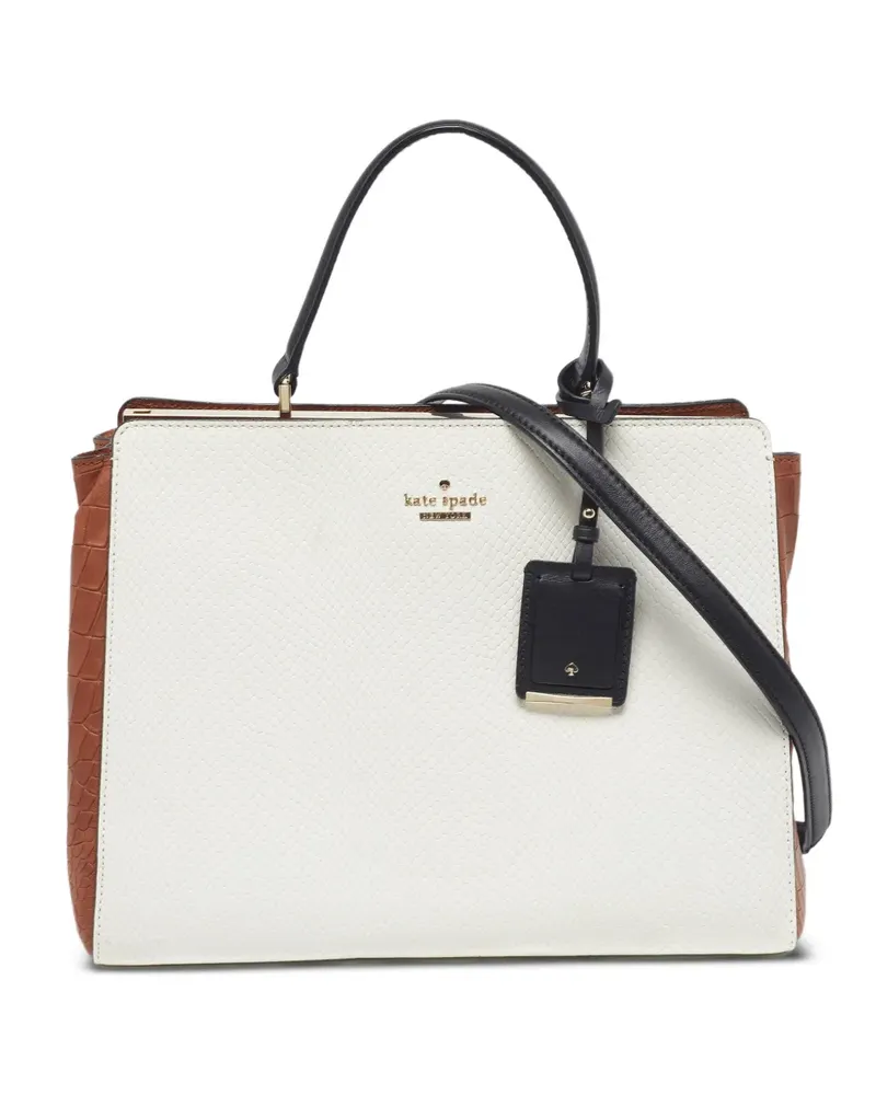 Kate Spade Angelika Pembrey Palace embossed tote bag - Weiß Weiß