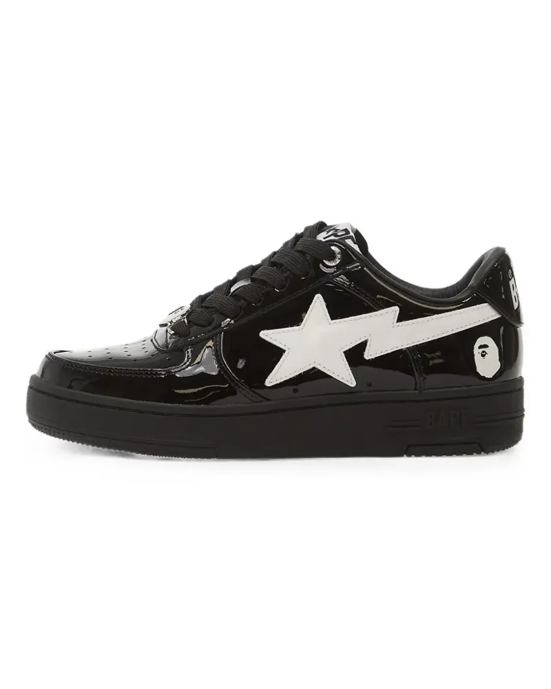 BAPE Bape Sta patent-leather sneakers - Schwarz Schwarz