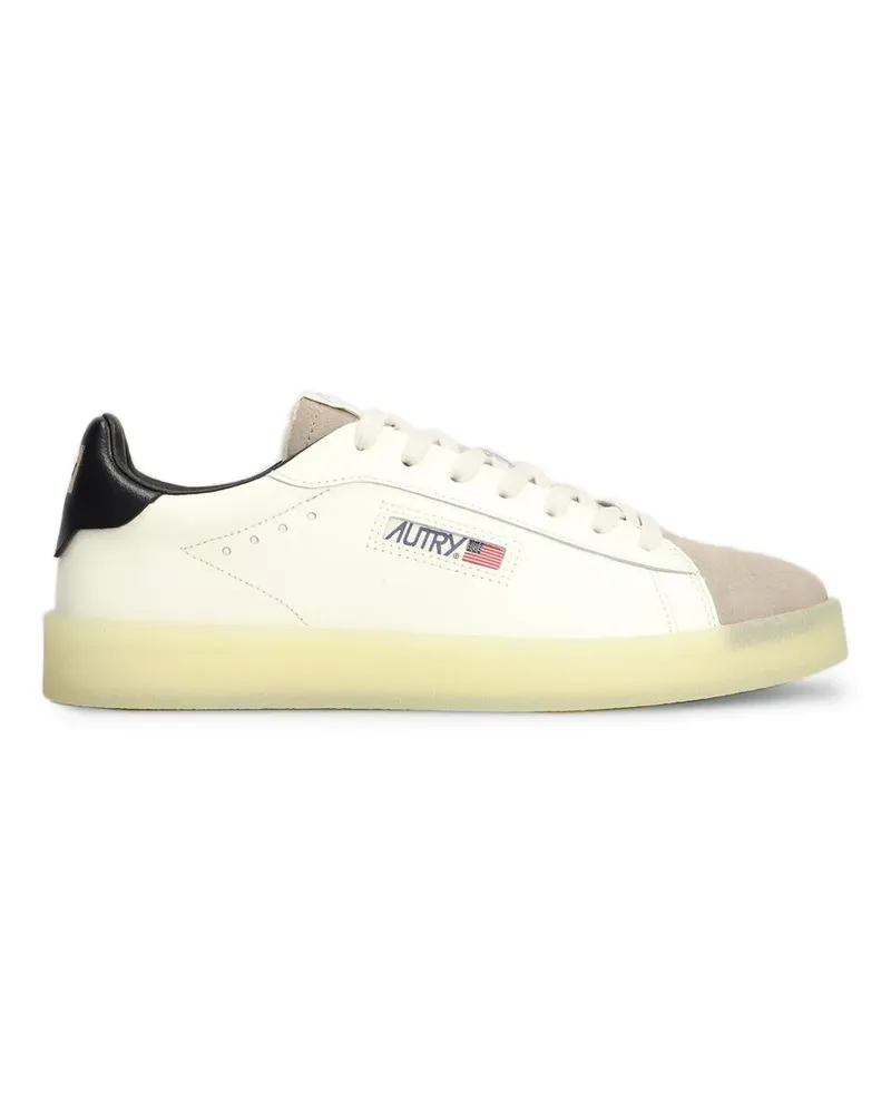 AUTRY Sneakers mit Wildledereinsätzen und Logo - Weiß Weiß