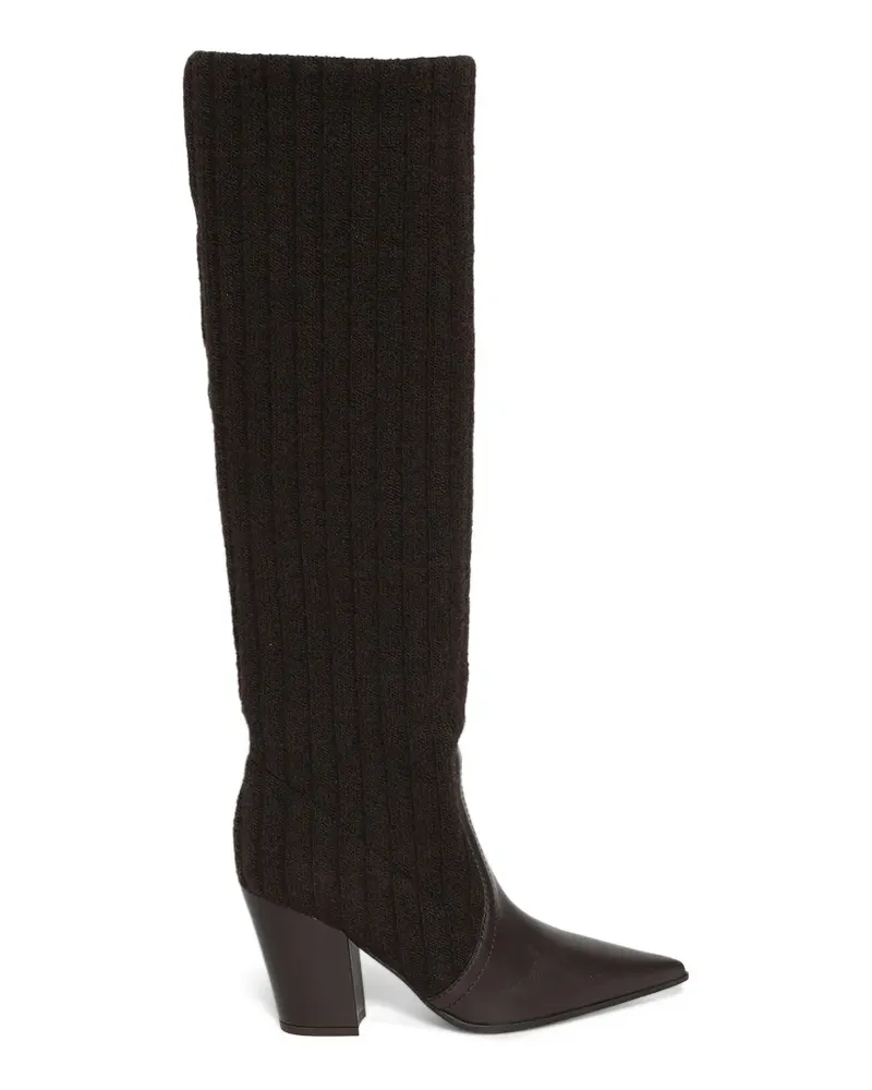 Gianvito Rossi ribbed boots - Braun Braun