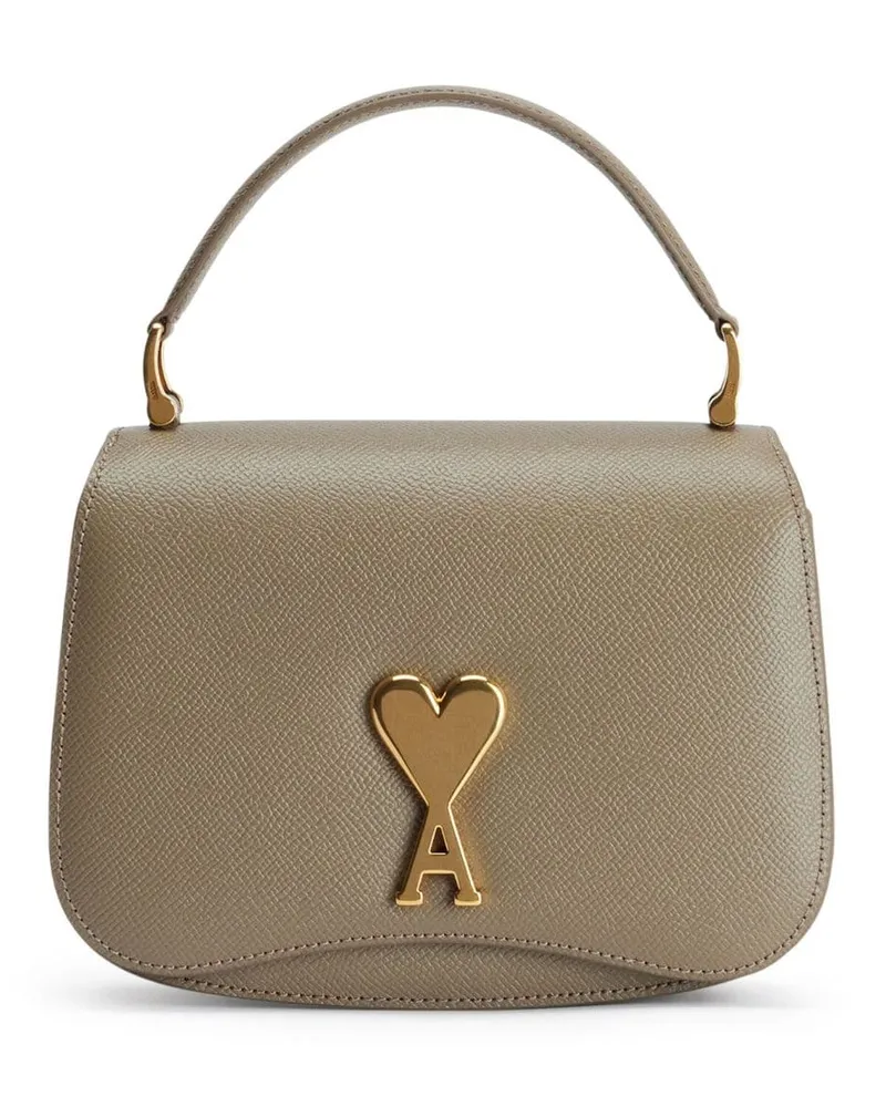 AMI Paris Schultertasche mit Logo-Schild - Nude Nude
