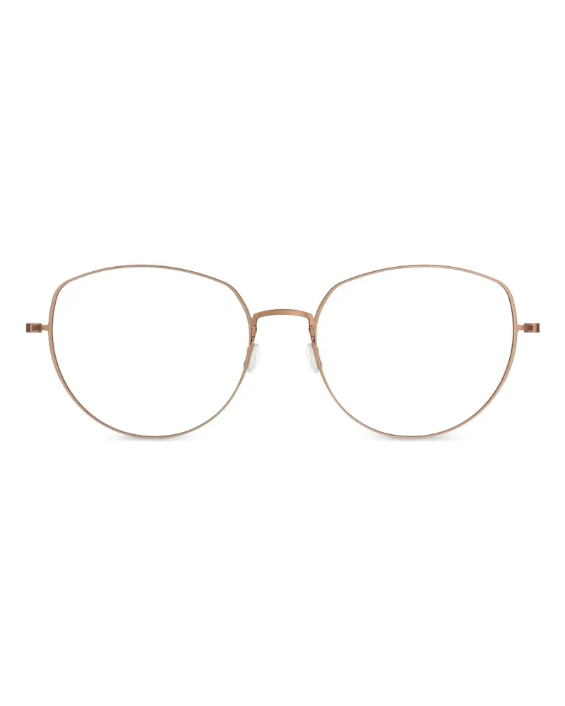 Lindberg Brille mit geometrischem Gestell - Rosa Rosa