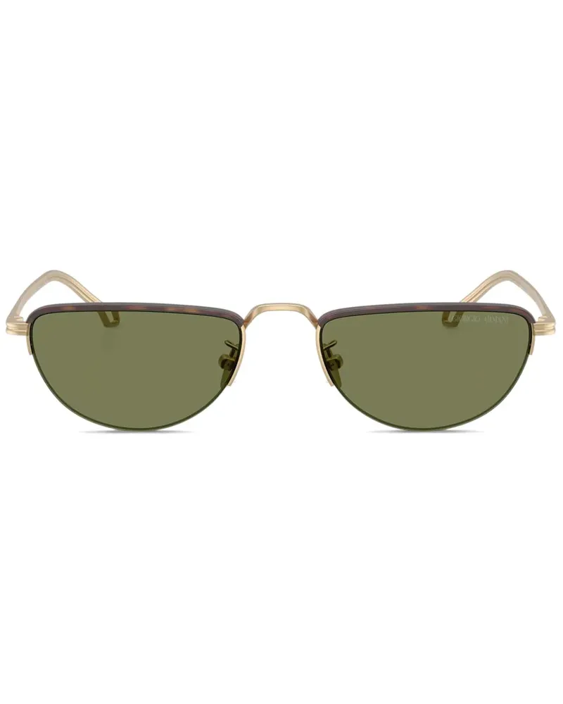 Giorgio Armani Halbrand-Sonnenbrille - Gold Gold