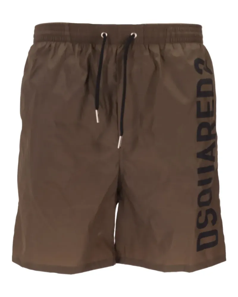 Dsquared2 Badeshorts mit Logo - Braun Braun
