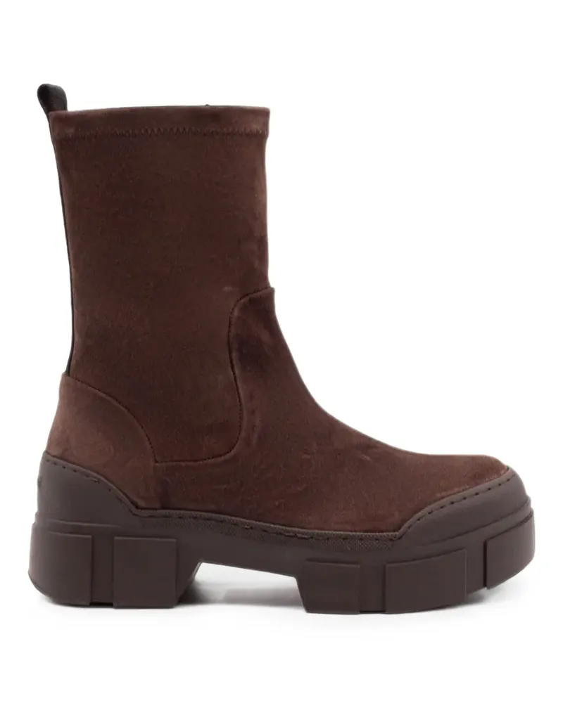 Vic Matié platform lug-sole ankle boots - Braun Braun