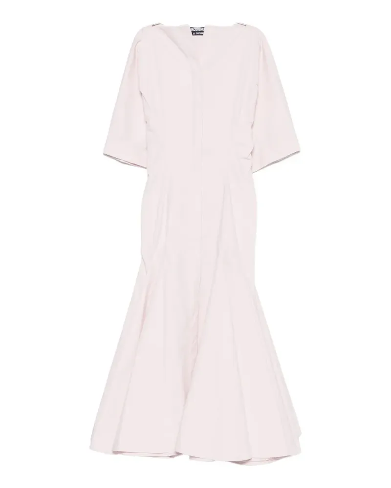Jacquemus La Moisson pleated midi dress - Rosa Rosa
