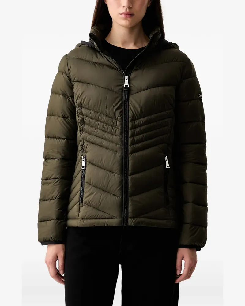 DKNY hooded quilted jacket - Grün Grün
