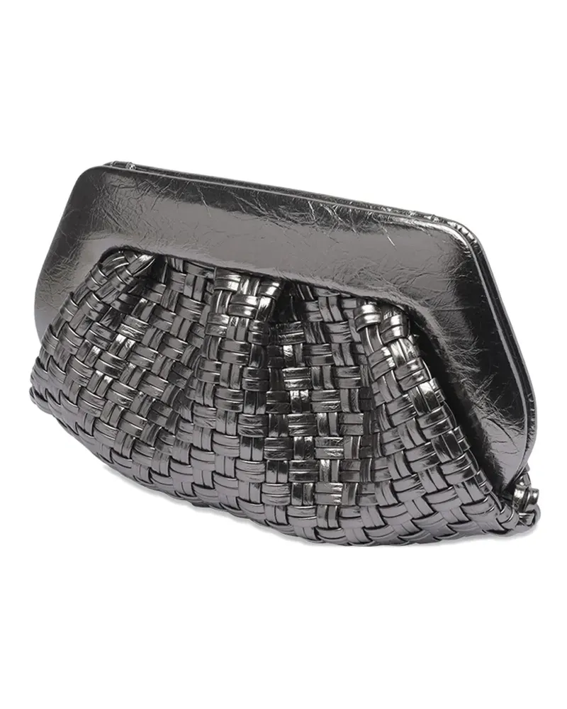 THEMOIRÈ Clutch mit Magnetverschluss - Silber Silber