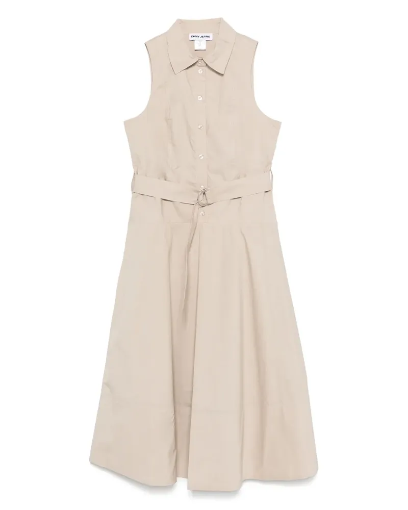 DKNY Ausgestelltes Midikleid - Nude Nude