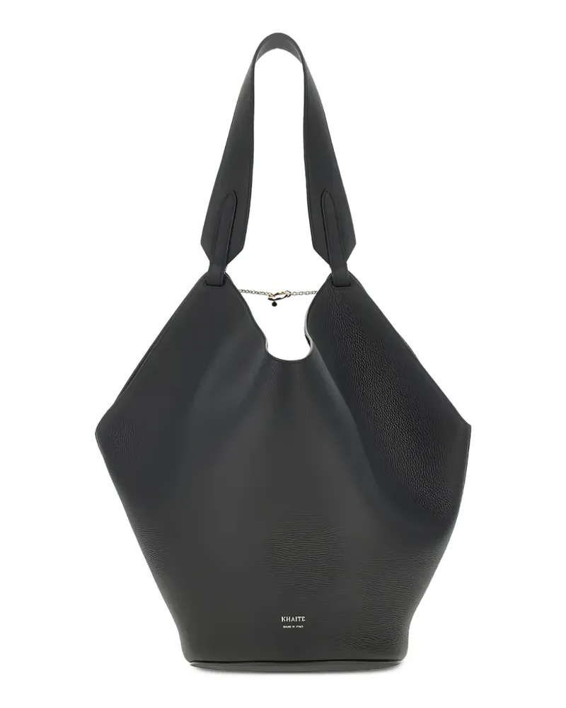 KHAITE Lotus Schultertasche - Schwarz Schwarz