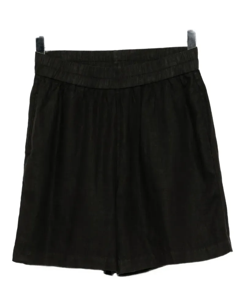 James Perse Shorts aus Leinen - Schwarz Schwarz